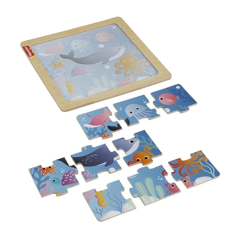 Meu Primeiro Fisher Price Quebra Cabeça de Madeira - Mattel
