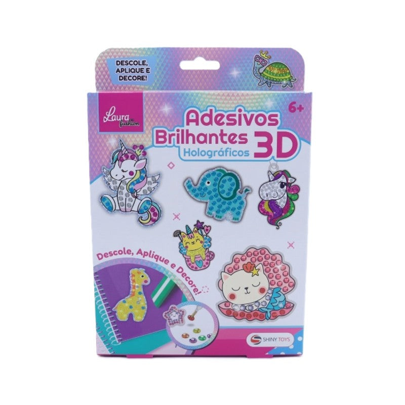 Kit Adesivos Brilhantes Animais - Shiny Toys