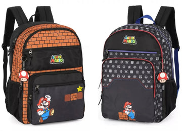 Mochila de Costas Escolar Infantil Super Mario Bros