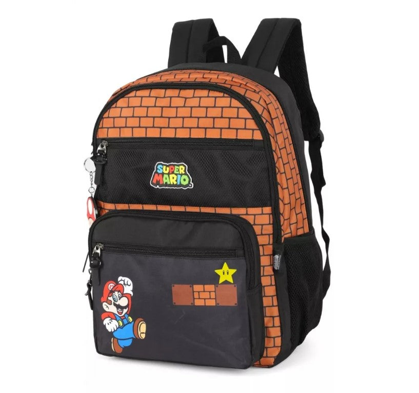 Mochila de Costas Escolar Infantil Super Mario Bros