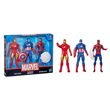 Kit com Três Figuras Marvel - Hasbro