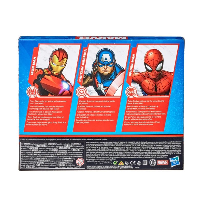 Kit com Três Figuras Marvel - Hasbro