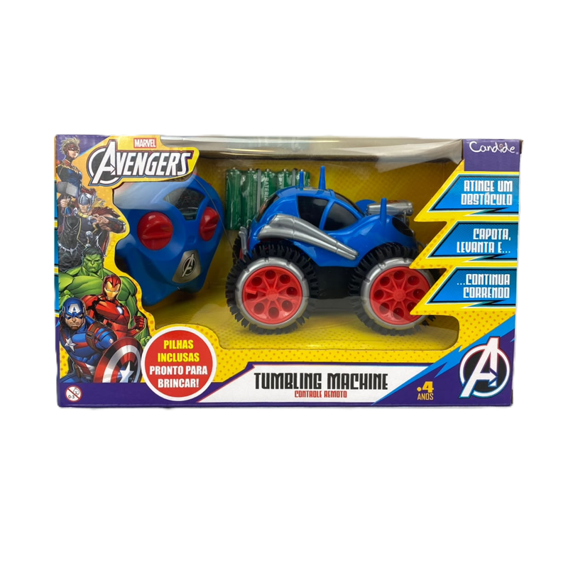 Carrinho de Controle Remoto Vingadores Tumbling Machine - Candide