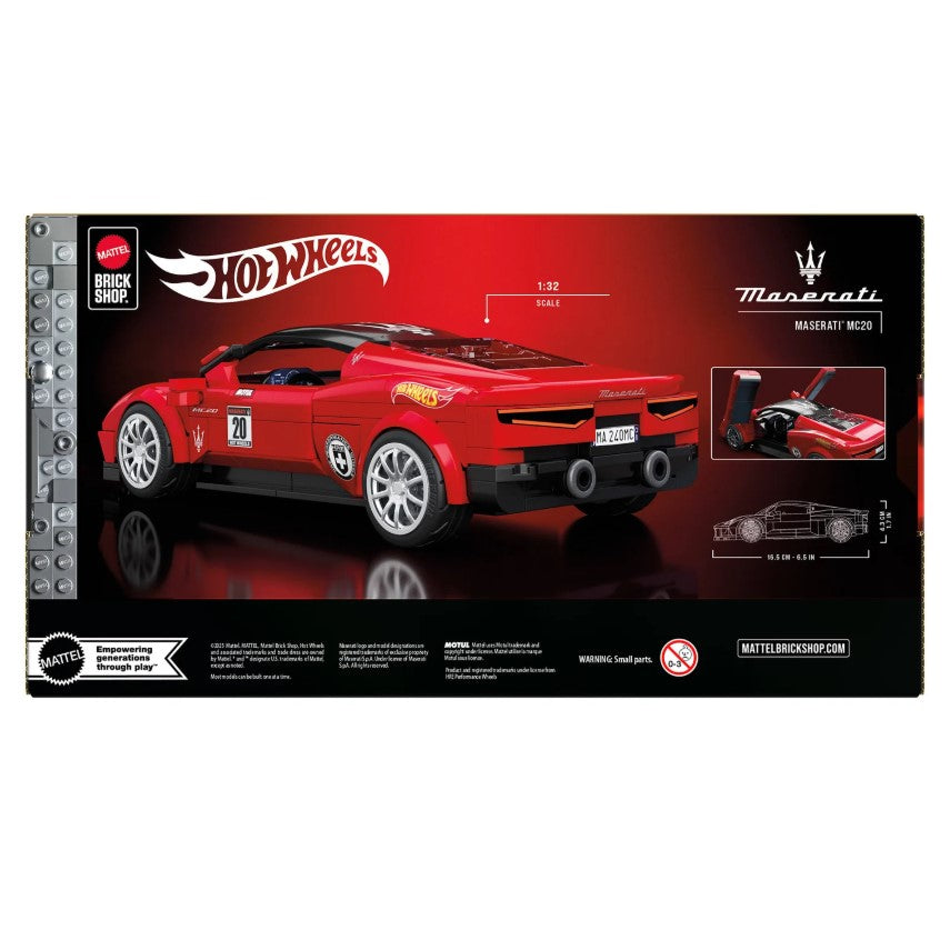 Hot Wheels Brick Shop Speed Maserati MC20 - Mattel
