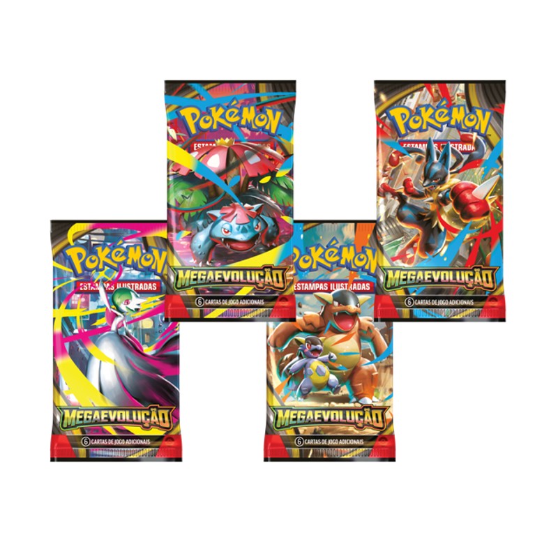 Mini Box Cartas de Pokémon Mega Evolução - Copag