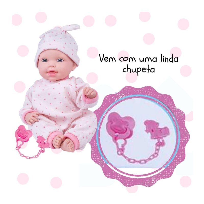 Boneca Miyo Menina Com Sons De Bebê - Cotiplas