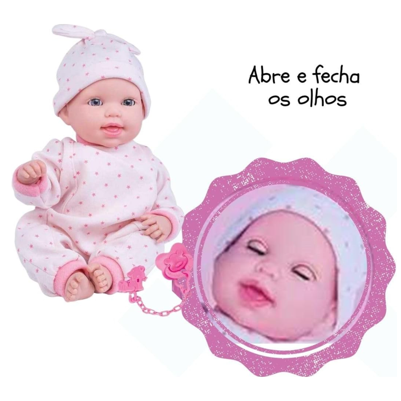 Boneca Miyo Menina Com Sons De Bebê - Cotiplas
