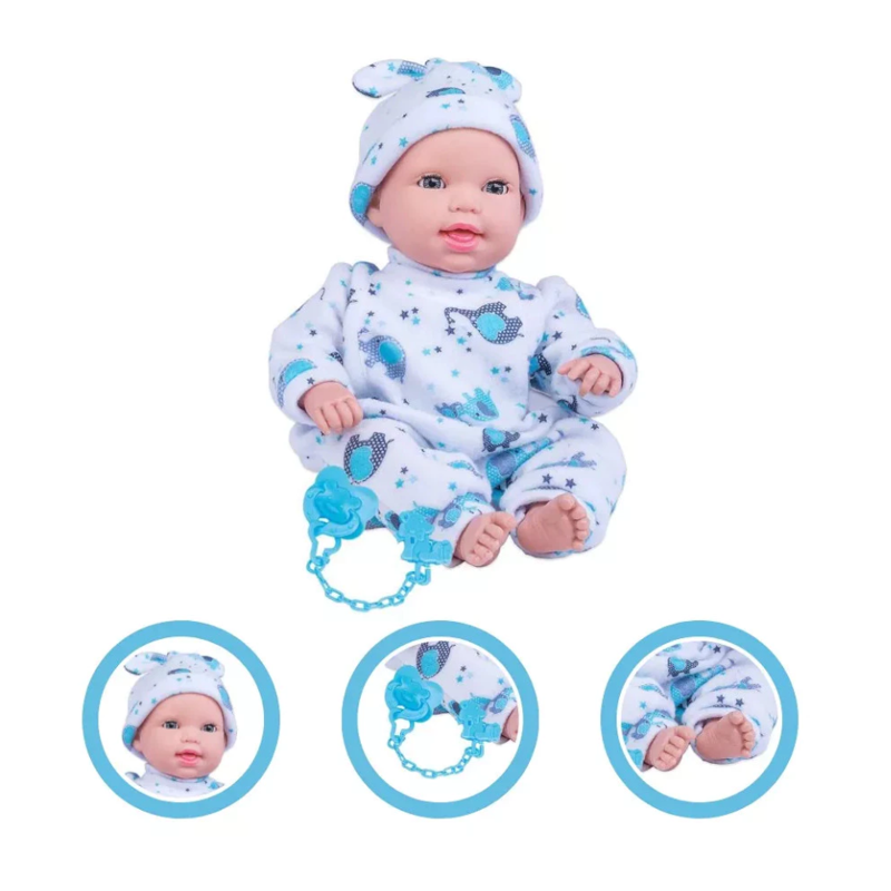 Boneca Miyo Menino Com Sons De Bebê - Cotiplás