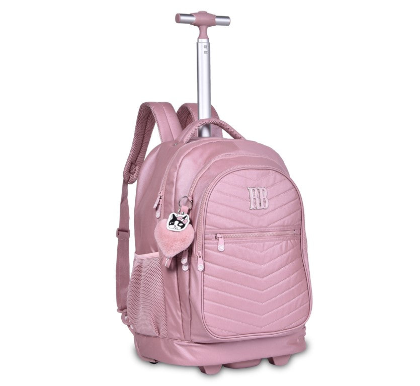 Mochila Escolar RB Rebecca Bonbon Carrinho Metalizada