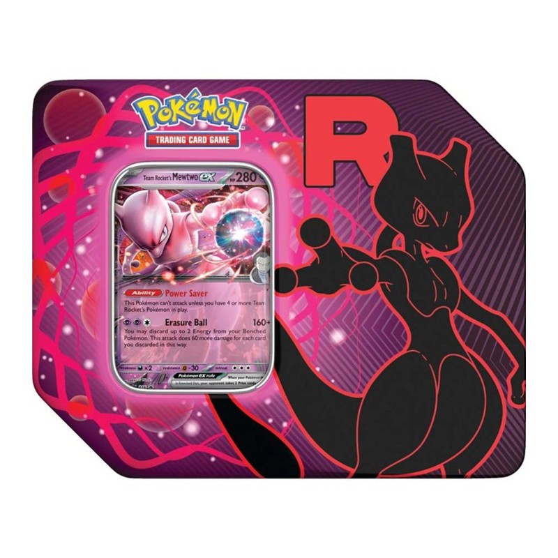 Equipe Rocket Pokémon Lata com Cartas Inglês - Galapagos