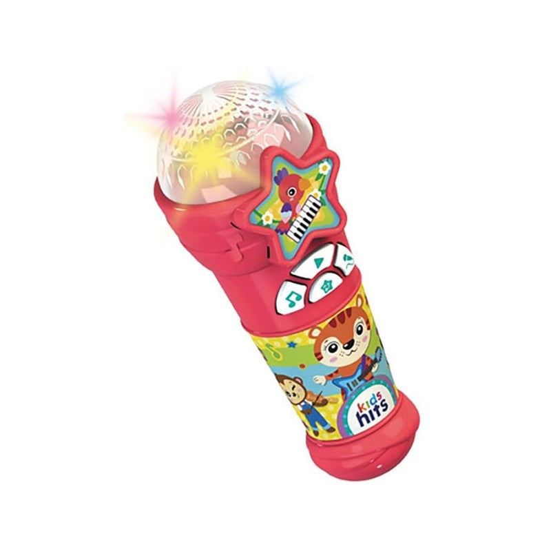 Microfone Musical Vermelho com Luz e Som - Shiny Toys