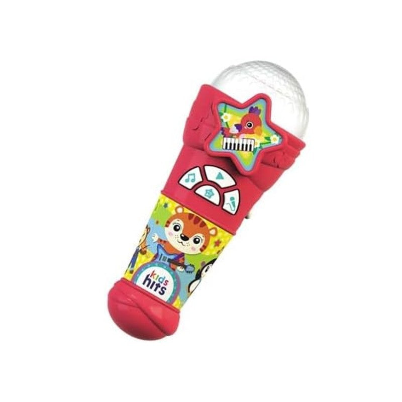 Microfone Musical Vermelho com Luz e Som - Shiny Toys