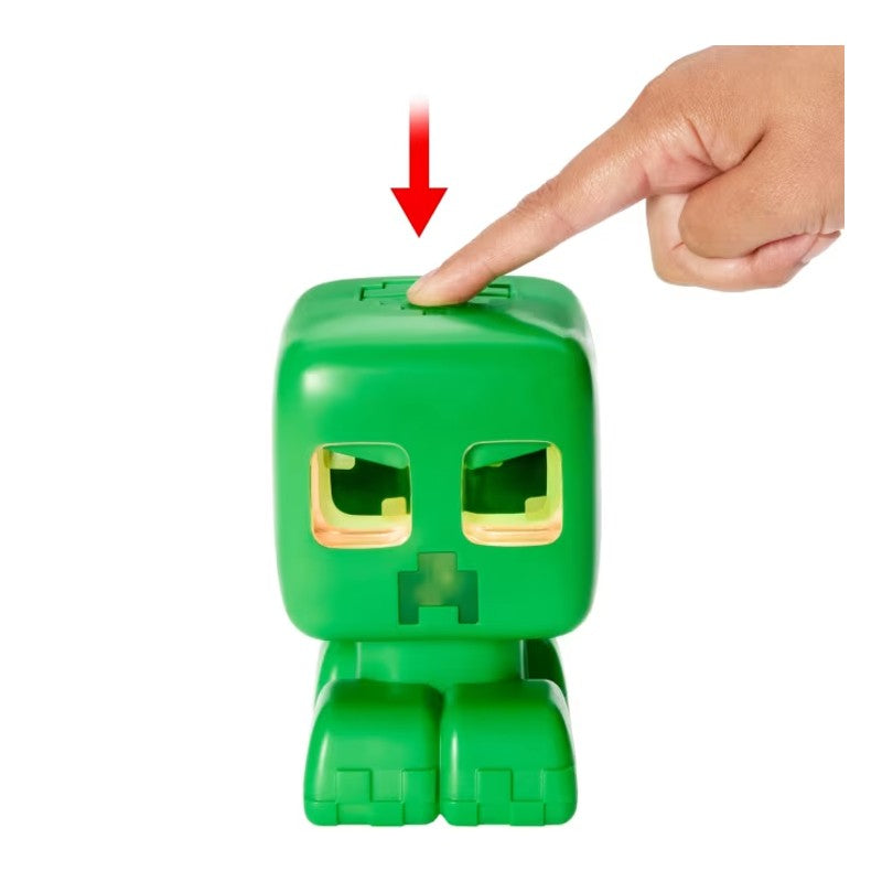 Boneco Minecraft Meu Mascote Creeper Luz e Som - Mattel