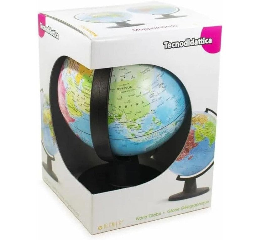 Mini Globo Terrestre Político 16cm Tecnodidattica