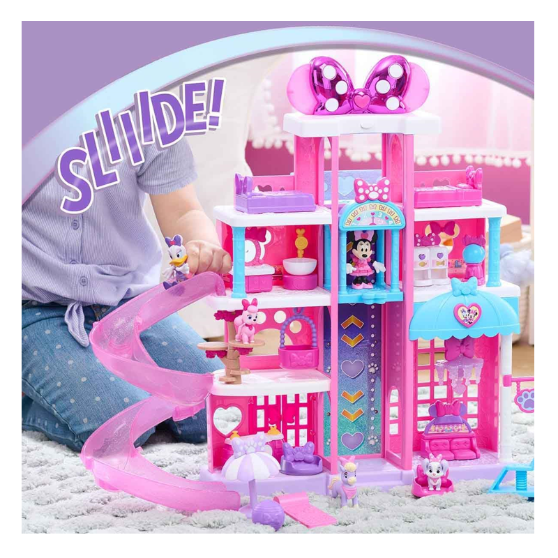 Playset Hotel Pet da Minnie Mouse com 5 Bonecos - Sunny
