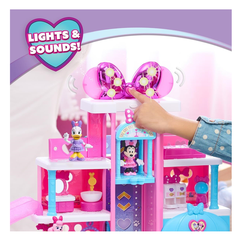 Playset Hotel Pet da Minnie Mouse com 5 Bonecos - Sunny