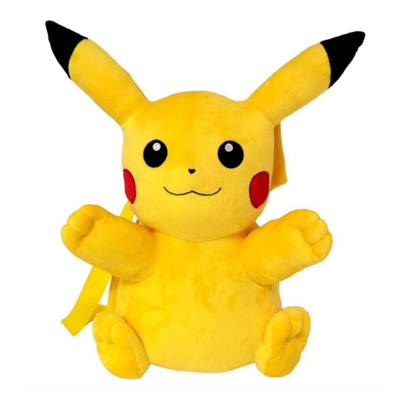 Mochila Pelúcia Infantil Pokémon Pikachu - BBR