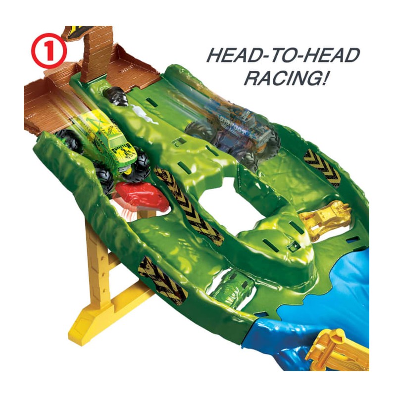 Hot Wheels Playset Monster Trucks Com 2 Caminhões - Mattel