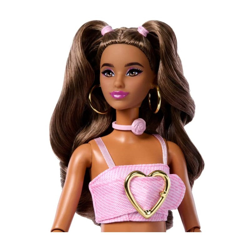 Barbie Fashionista Deluxe Style Calça Jeans Rosa - Mattel