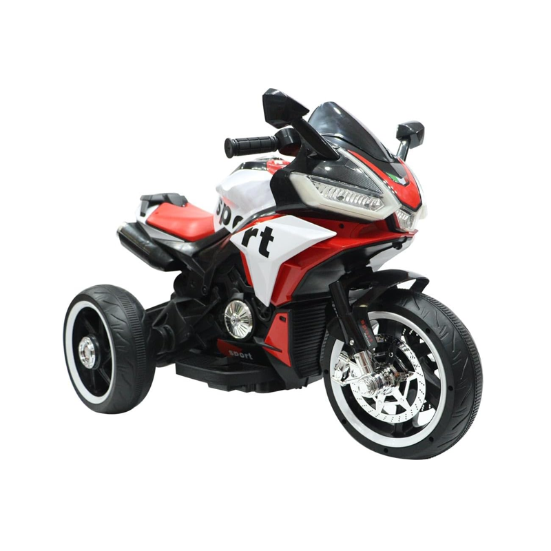Motocicleta Infantil Elétrica 3 Rodas Vermelha 12v - Shiny Toys
