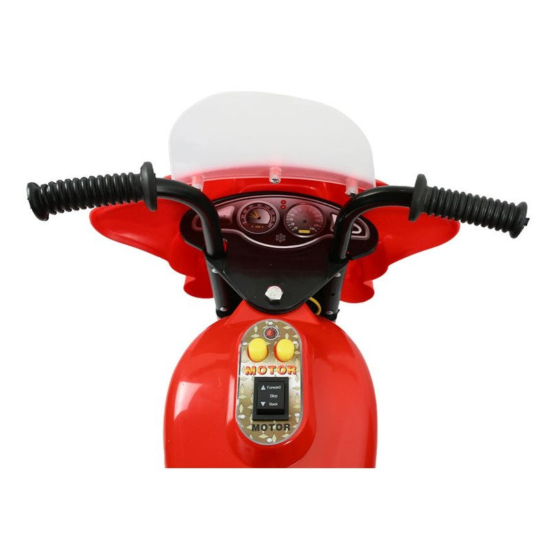 Moto Elétrica Infantil Vermelho 6V com Luz e Som - Brink Center