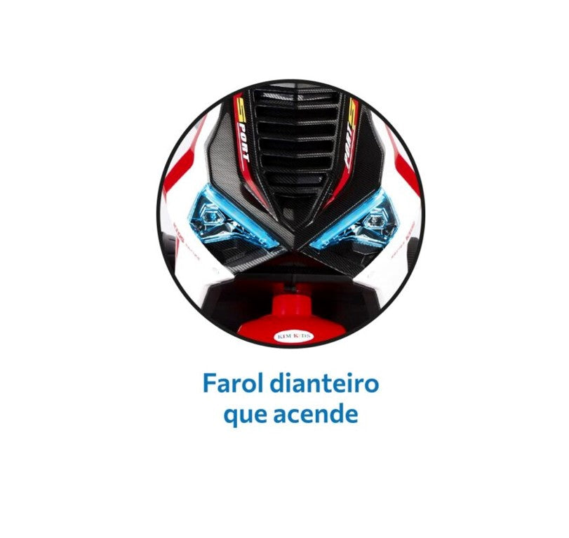 Moto Elétrica Infantil 12v Scooter Sport Vermelha - Bandeirante