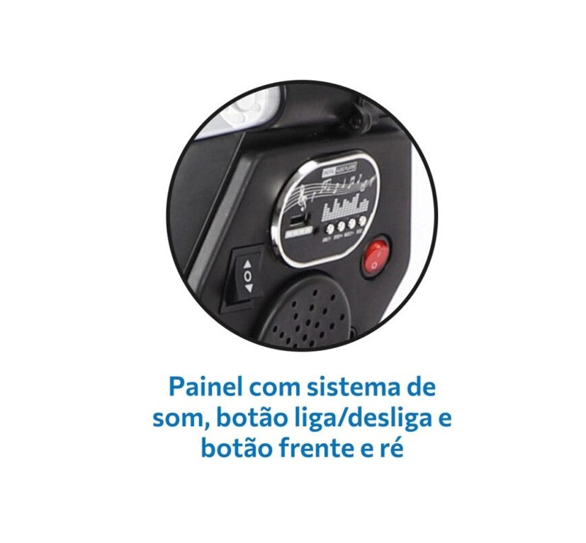 Moto Elétrica Infantil 12v Scooter Sport Vermelha - Bandeirante