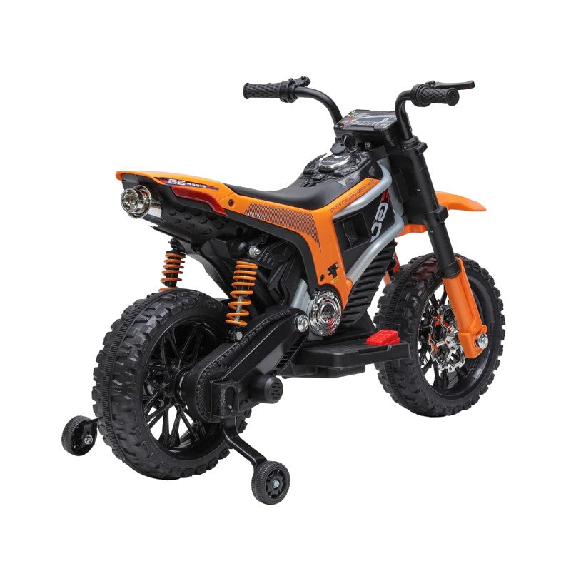 Moto Elétrica ZS Infantil 12V Laranja com rodinhas - Zippy