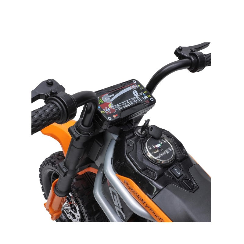Moto Elétrica ZS Infantil 12V Laranja com rodinhas - Zippy