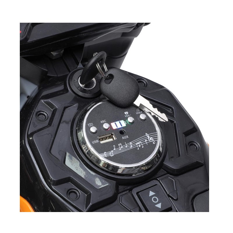 Moto Elétrica ZS Infantil 12V Laranja com rodinhas - Zippy