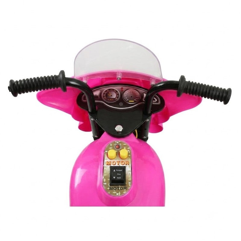 Moto Elétrica Infantil Rosa 6V com Luz e Som - Brink Center