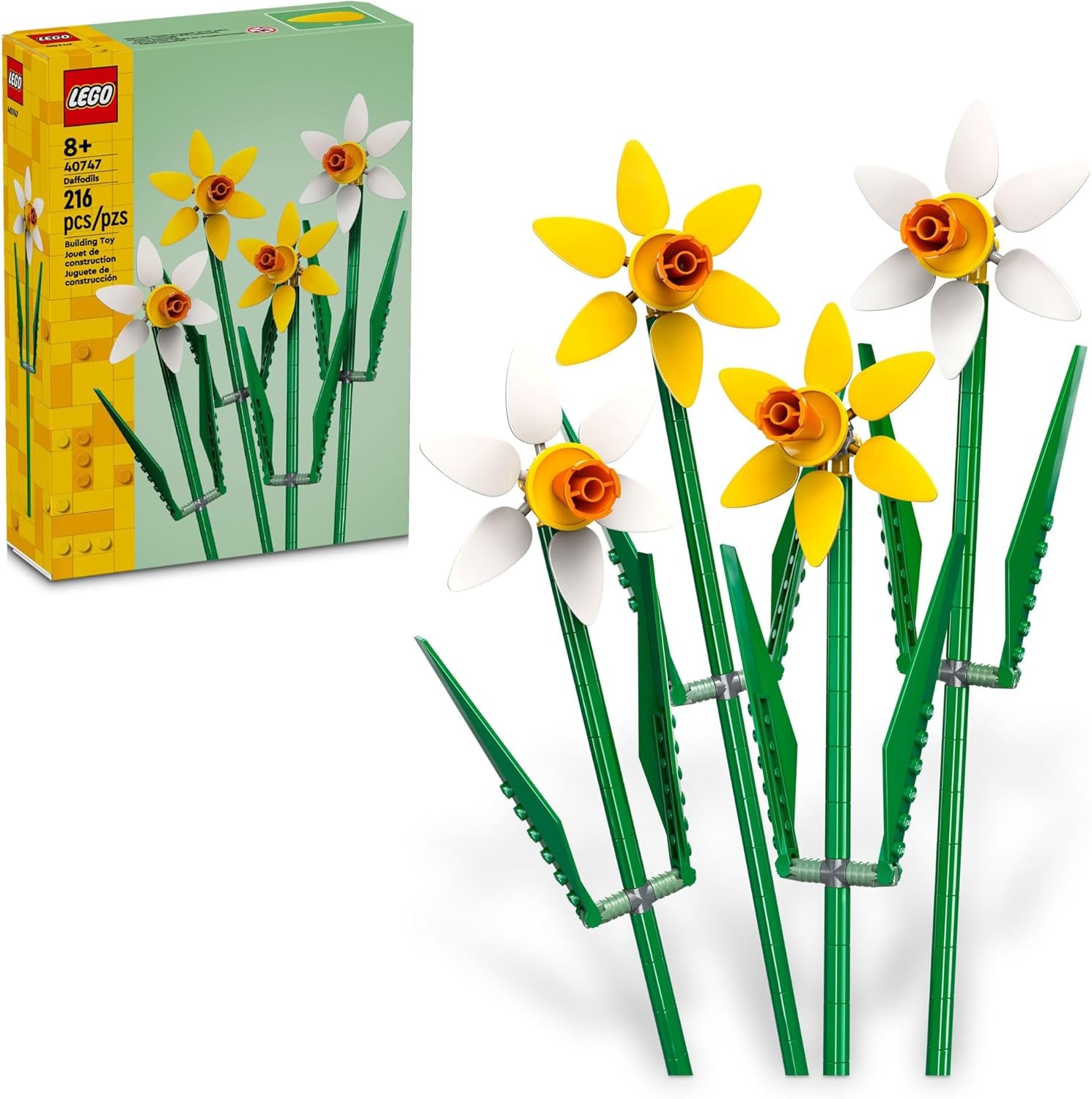 Lego 40747 As Flores Narcisos 216 Peças