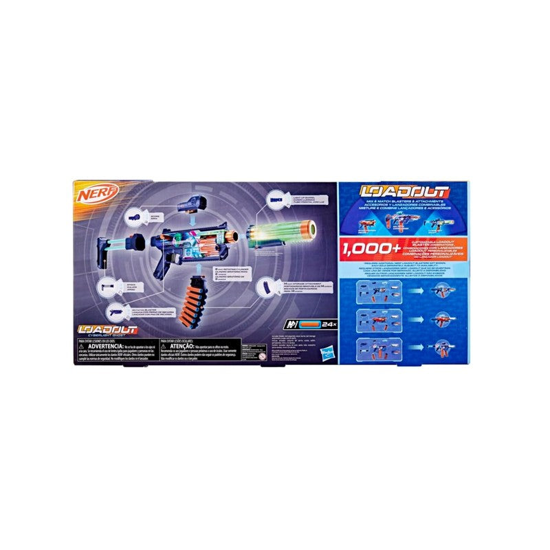 Lançador de Dardos Nerf Loadout Cyberlight Ghost Com Luz - Hasbro