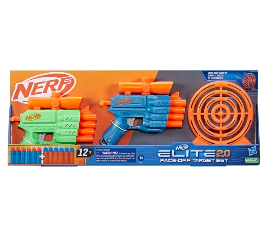 Lançador Nerf Elite 2.0 Face Off Target Set - Hasbro F8274