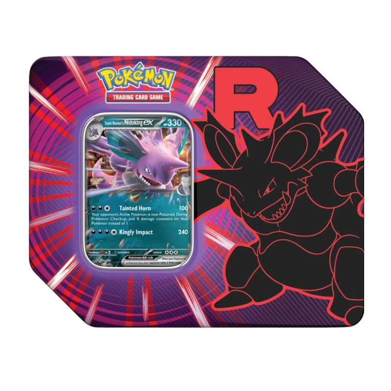 Equipe Rocket Pokémon Lata com Cartas Inglês - Galapagos
