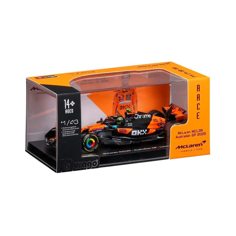 Miniatura 1:43 F1 2025 Mclaren Mcl39 4 Lando Norris - Burago