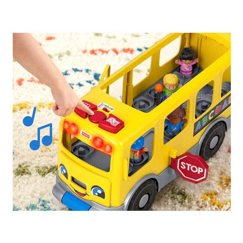 Little People Ônibus Escolar Fazendo Novos Amigos - Mattel