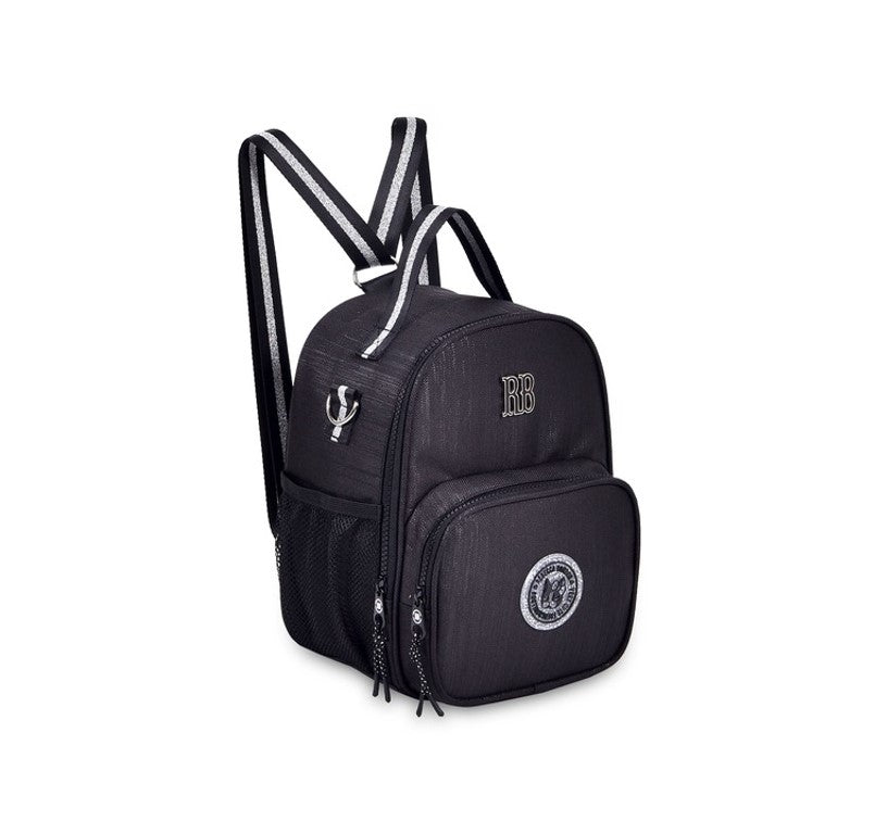 Kit Mochila De Costas Lancheira E Estojo Rebecca Bonbon Preta RB24528