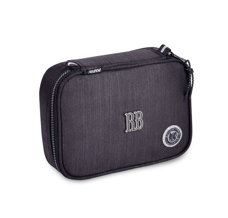 Kit Mochila De Costas Lancheira E Estojo Rebecca Bonbon Preta RB24528