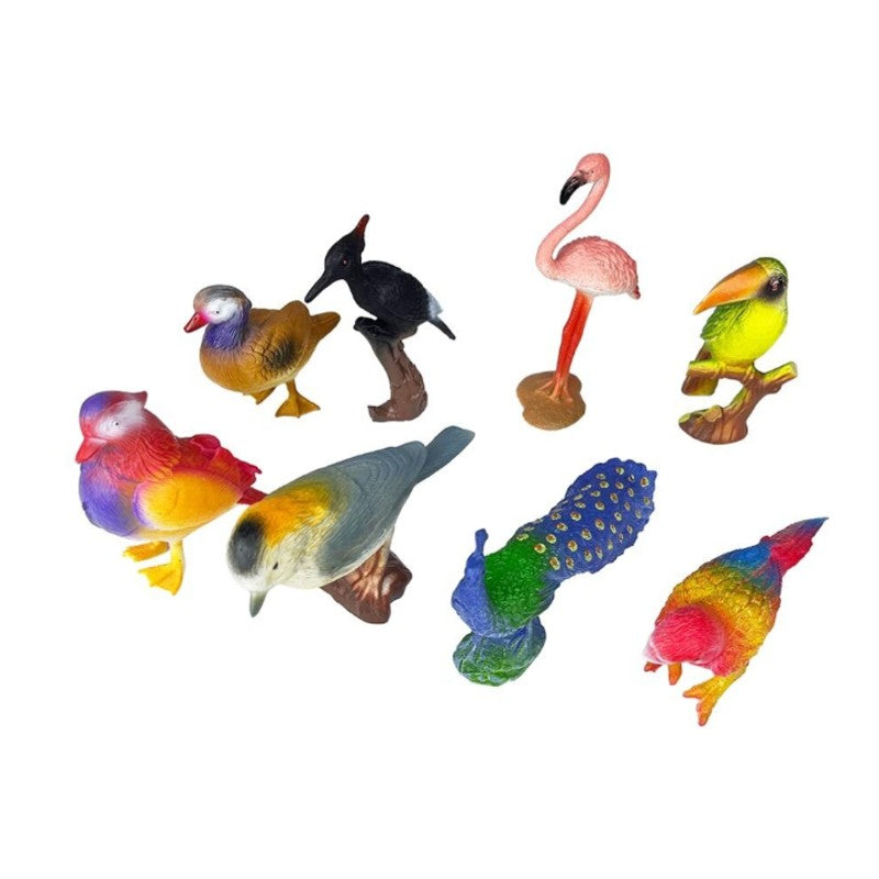 Kit Animais com 8 Passaros - Shiny Toys