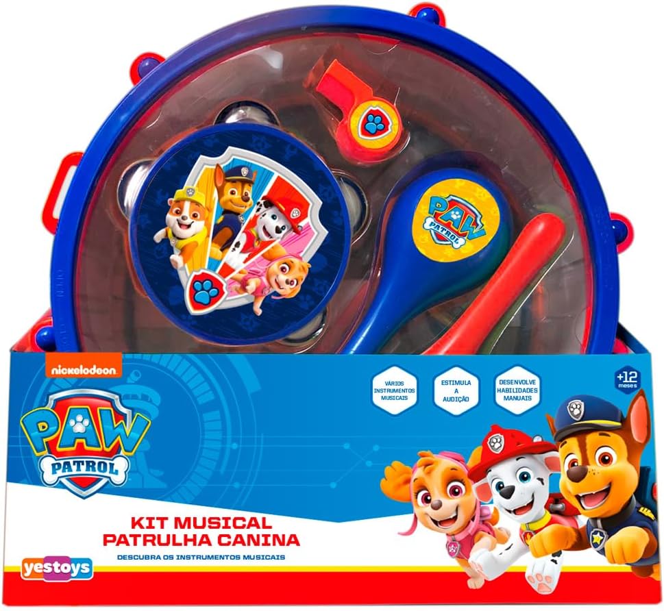 Conjunto Musical Bumbo Patrulha Canina Yes Toys
