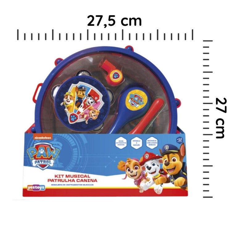 Conjunto Musical Bumbo Patrulha Canina Yes Toys