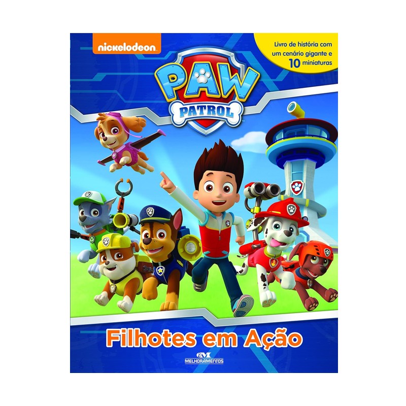 Livro Patrulha Canina Filhotes em Ação - Melhoramentos