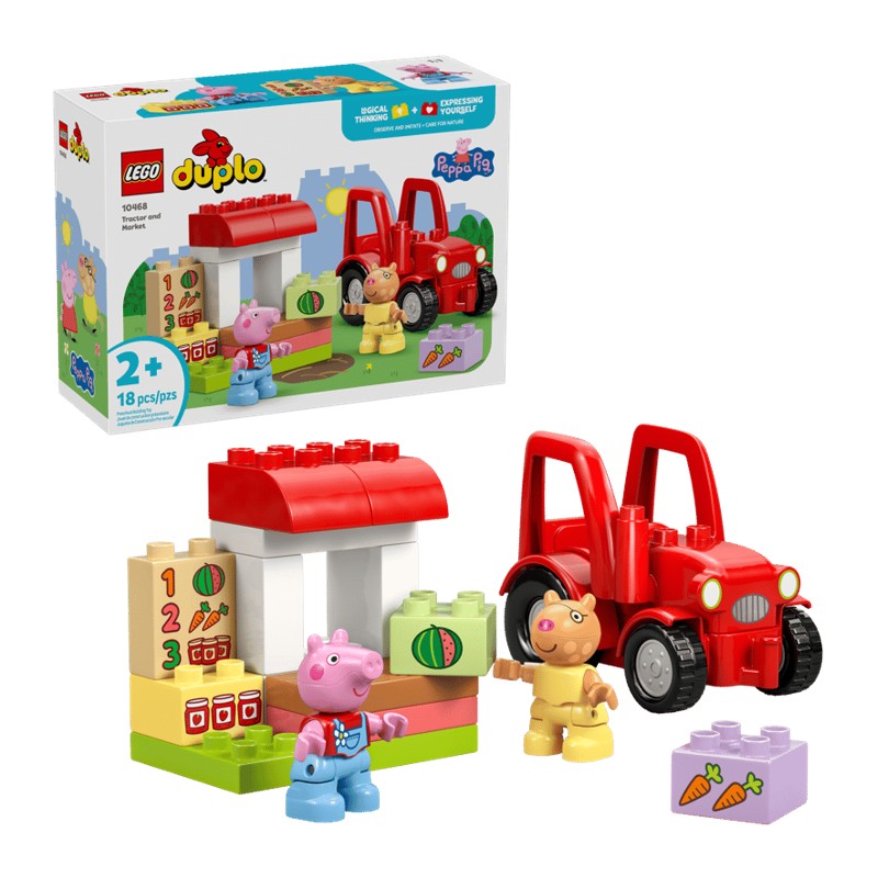 Lego Duplo Trator e Mercado Pepa Pig - 10468