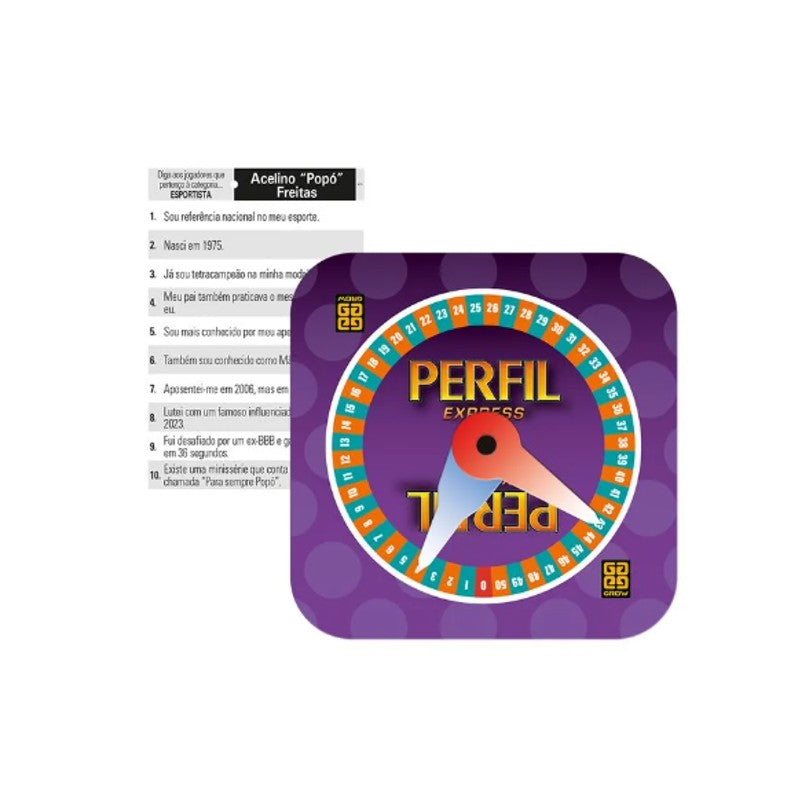 Jogo Perfil Express Personalidades - Grow