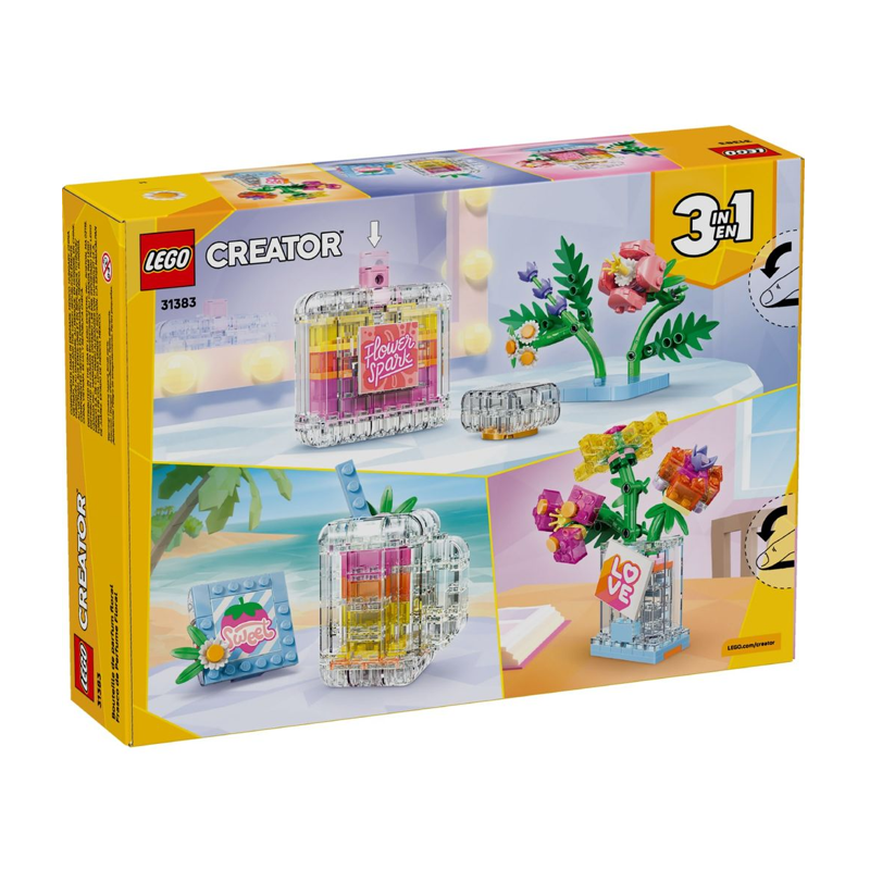 Lego Creator 3 em 1 Frasco de Perfume Decoração Floral - 31383