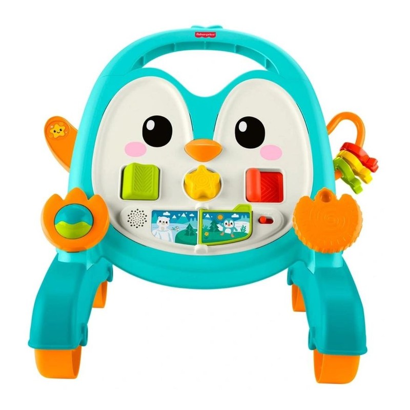 Andador Pinguim Azul Musical 2 em 1 Fisher Price - Mattel