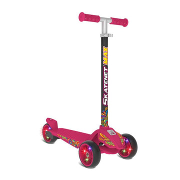 Patinete Infantil Ajustável Max Led Pink Bandeirante