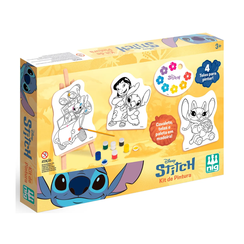 Kit de Pintura Infantil Disney Stitch - Nig