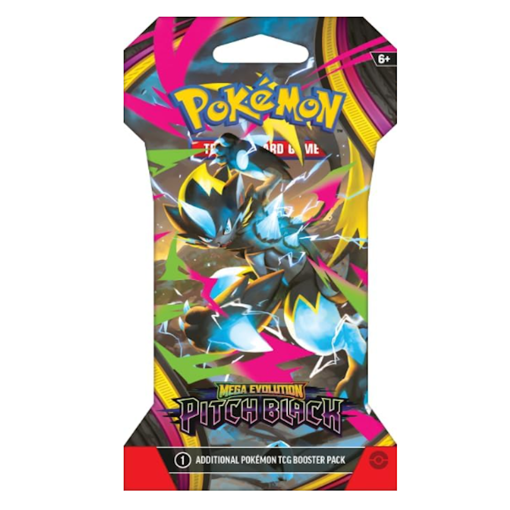 Pokémon Mega Evolution Pitch Black Sleeved Booster Inglês - Galapagos